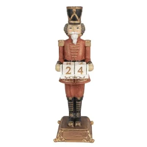 Clayre&eef Natale>Calendario Schiaccianoci 32cm