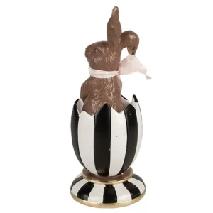 Clayre&eef Pasqua>Chocolate Coniglio nell'uovo Ø 8x19 cm