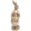 Clayre&eef Pasqua>Conigli con Carriola 15x7x21 cm