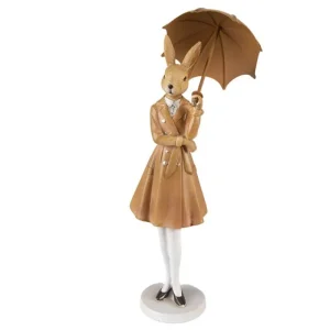 Clayre&eef Pasqua>Coniglia con Ombrello 10x10x28 cm
