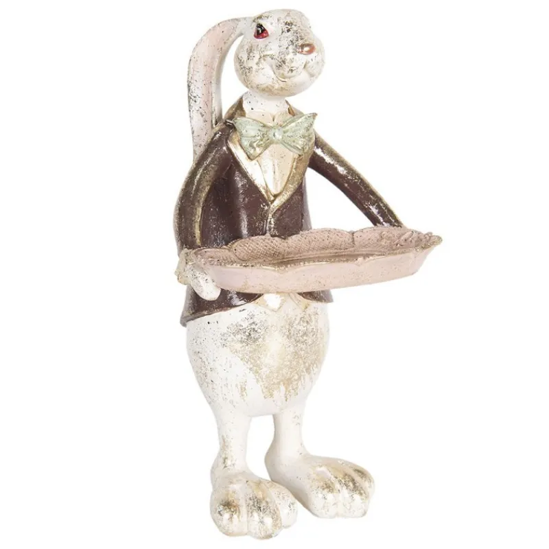 coniglio_con_vassoio_deco_4.webp Clayre & Eef Pasqua>Coniglio con Vassoio: Decorazioni Casa Uniche e Regali