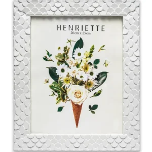Henriette Cornici>Cornice Ventagli Bianca 26,5x31(20x25) Ostuni