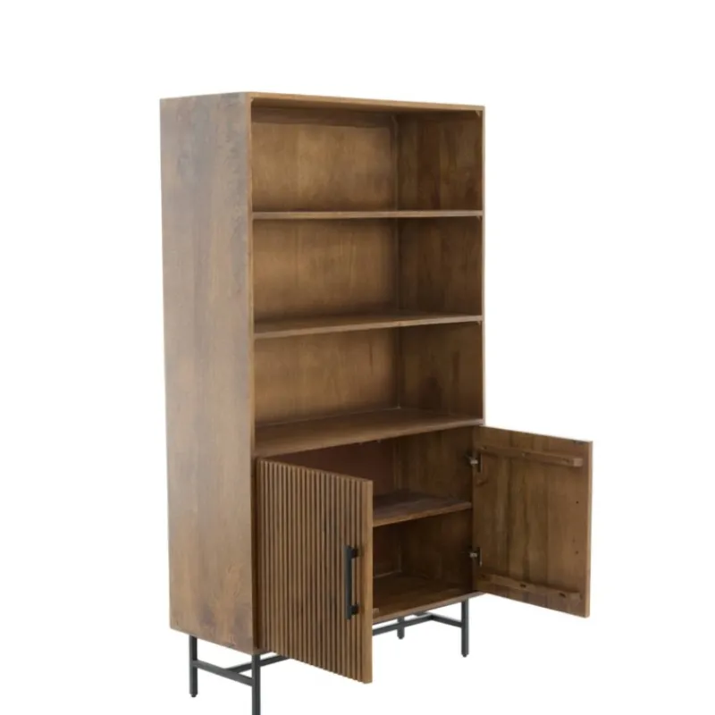 credenza_xx_cm_dubaku_leg_5.webp Light And Living Complementi>Credenza 100x40x180 cm DUBAKU legno marrone scuro
