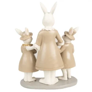 Clayre&eef Pasqua>Famiglia di coniglietti 16x8x21 cm