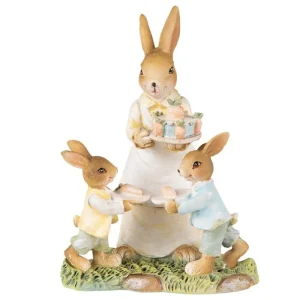 Clayre&eef Pasqua>Mamma con Torta 12x8x15 cm