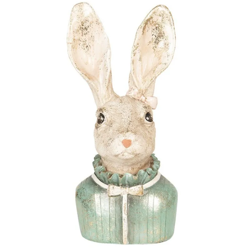 quotmezzobusto_conigliett_0.webp Clayre & Eef Pasqua>"Mezzobusto Coniglietto: Decorazioni Uniche per Casa"