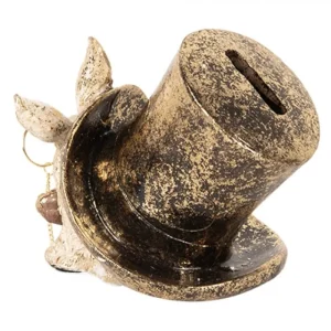 Clayre&eef Pasqua>Salvadanaio coniglio 14x10x11 cm