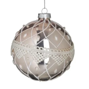 Inart Natale>Sfera Champagne 10cm: Eleganza per la tua casa