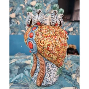 Verus Ceramiche Verus Ceramiche Caltagirone>Testa Di Moro in Ceramica | Eleganza Multicolor H35cm